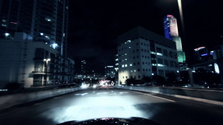 City street night car driving - a city street free wallpaper