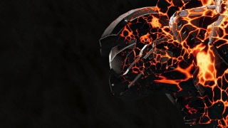 Motorcycle flames dark room black - c4d free wallpaper