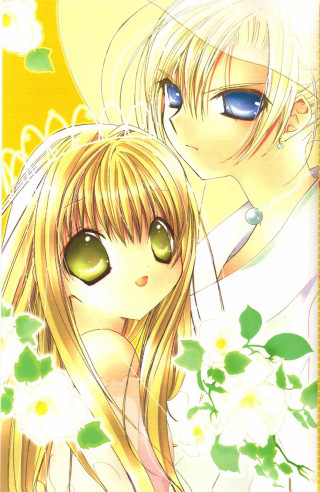 Anime couple green eyes long 2 - green eye free wallpaper