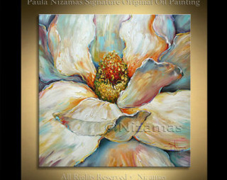 White flower gold accents black - figurative art free wallpaper