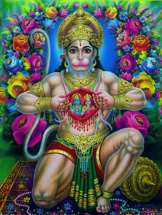 Hindu god snake hands art - an oil free wallpaper