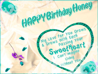 Happy birthday card heart flowers - a happy birthday card free wallpaper