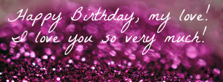 Purple sparkle birthday card happy - cicely free wallpaper