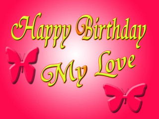 Happy birthday card pink background - a happy birthday card free wallpaper