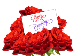 Red roses bouquet happy birthday - a happy birthday card free wallpaper