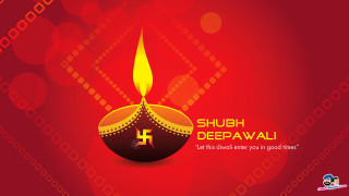 Red background lit candle message - good free wallpaper
