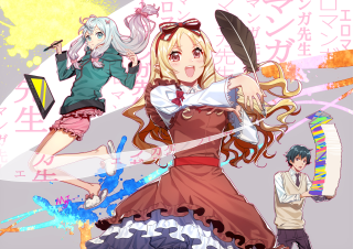Anime characters long hair sword - toyism free wallpaper