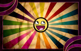 Colorful smiley grungy background effect - a smiley face free wallpaper