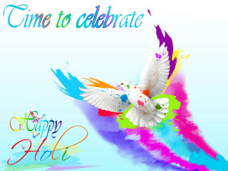 Colorful bird flying sky happy - a happy new year free wallpaper