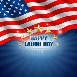Happy labor day american flag - free holidays wallpaper
