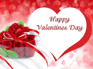 Valentines day rose bouquet heart - a bouquet of roses free wallpaper