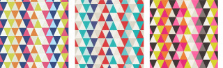 Geometric designs three colors white - geometric shape free wallpaper