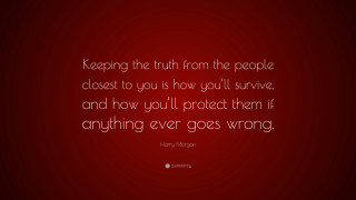 Henry morgan quote red background - a cross stitch free wallpaper