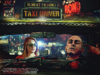 Man driving taxi woman city - arnold mesches free wallpaper