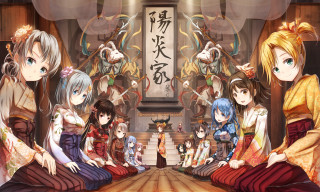 Anime girls floor mirror asian - asian free wallpaper