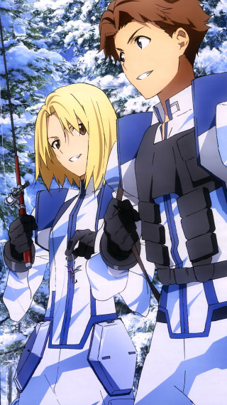 Anime characters snow fishing rod - the snow free wallpaper
