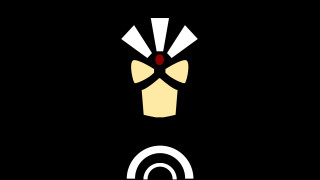 Black white logo red eye - a red eye free wallpaper