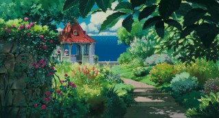 House garden flowers trees path - flower and trees free wallpaper