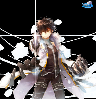 White coat black hair bag - line free wallpaper