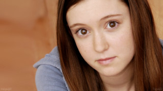 Woman long hair blue shirt 14 - carey morris free wallpaper