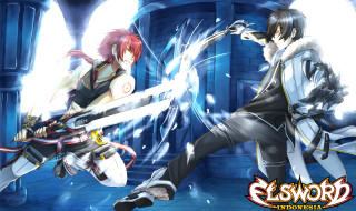 Anime duel blue room swords - a white light free wallpaper