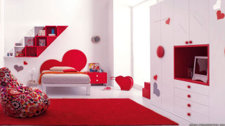 Red heart bed chair rug - a red rug free wallpaper