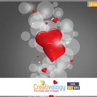 Red heart gray background freebied - a red heart free wallpaper