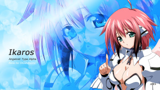 Anime girl pink hair blue 9 - blue eyes holding free wallpaper