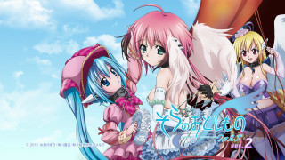 Anime girls blue sky clouds 22 - a blue sky background free wallpaper