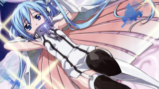 Blue haired woman sword white - a sword free wallpaper