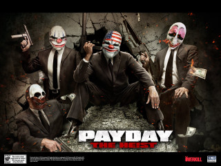 Masked people couch guns money - mask free wallpaper