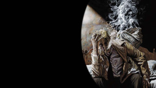 Man chair cigarette smoke relaxing - michael kaluta free wallpaper