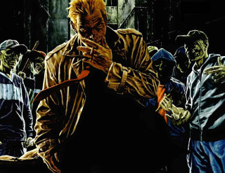 Man knife zombies background painting - a painting of a man free wallpaper