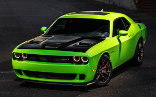 Green car black stripes driving - black stripe free wallpaper