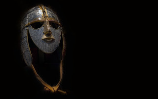 Mask gold decoration black background - edward otho cresap ord ii free wallpaper