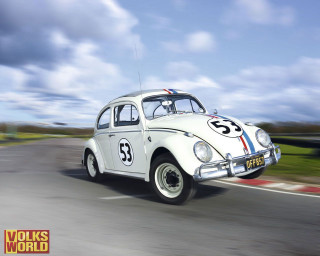 White car driving street grass - a grass free wallpaper