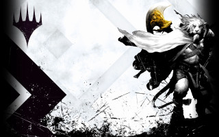 Man sword helmet demon shoulder - holding free wallpaper