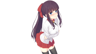Girl portrait ayako rokkaku standing - a character portrait free wallpaper