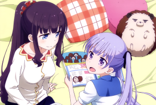 Girls reading bed together book - a book together free wallpaper