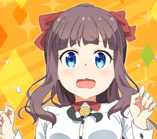 Girl blueeyes bowtie anime sparkle - a face free wallpaper