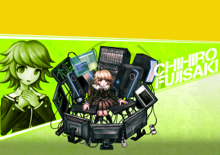 Girl keyboard electronic green yellow - chizuko yoshida free wallpaper
