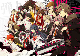 Anime group puzzle characters official - a white background free wallpaper