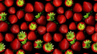 Large group of strawberries with - delaunay free wallpaper