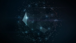 Dark circular shape stars sky - cinema 4 d free wallpaper