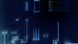 Blue background lights bars lines - modular constructivism free wallpaper