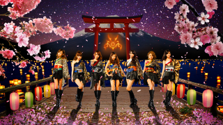 Asian girls pier cherry blossom - promotional image free wallpaper