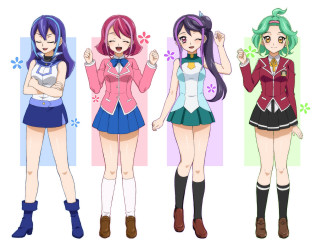 Anime girls outfits hair styles 10 - a school uniform free wallpaper