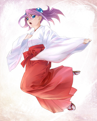 Aliceprin ukiyo e miko kimono - her leg free wallpaper