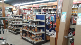 Store shelves goods items sale - american scene painting free wallpaper