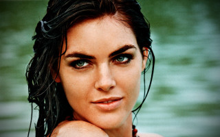 Aramenta vail wet hair blue - wet hair free wallpaper
